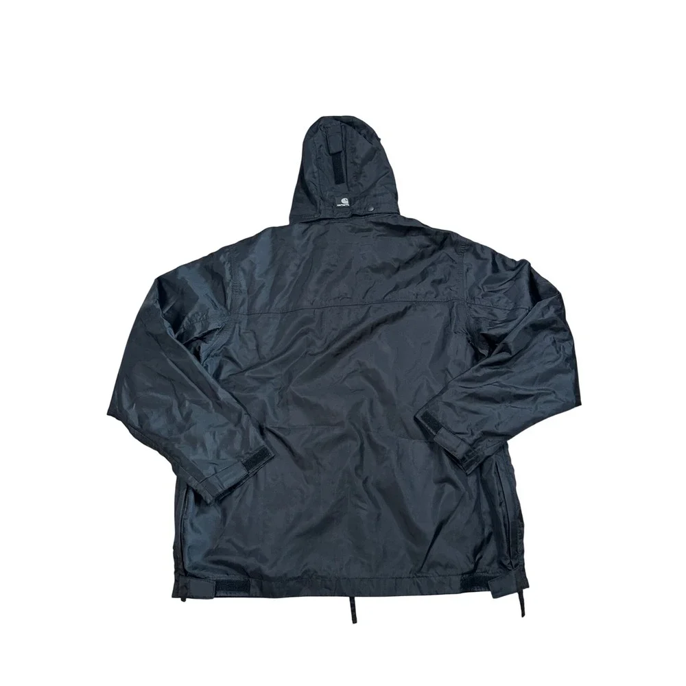 Carhartt Mens J305 BLK Black Nylon Hooded Jacket Coat Mesh Lined Size Large - Picture 6 of 7